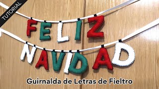 Tutorial: Guirnalda de Letras de Fieltro 🤩🧵 ¡para cualquier ocasión!