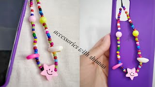 easy beaded diy phone charms|طريقه عمل اكسسوار سلسله بالخرز للهاتف