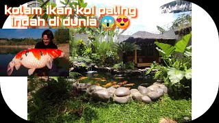 KOLAM IKAN KOI PALING BAGUS DAN PALING INDAH DI DUNIA 😍😍😍