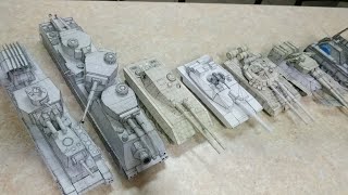 All Papercraft Fictional Tanks (For Moment) #papercraft #military #fypシ #art #collection #wargaming