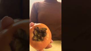 How to cut a persimmon fruit #fruit  #fruitcutting #asmr #shorts