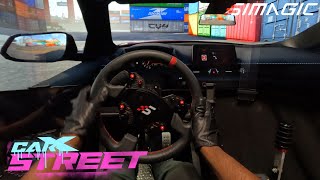 CarX Street PC on TRIPLE 4K 48" OLED Monitors! Driving and Drifting | Simagic Alpha