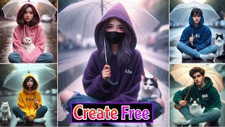 How to Create 3D Images of Umbrella Boy and Girl with Bing | TikTok Trending Photo Editing Tutorial