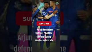 Arjun Tendulkar Steals the Show in Mumbai Indians Win Over Sunrisers Hyderabad#shortsvideo#ipl2023