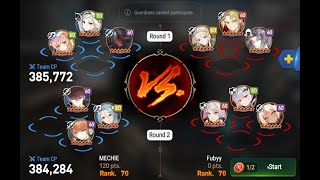 Epic seven guild war vs Hanabi DC failed to OHKO