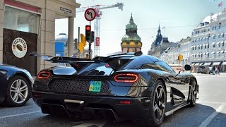 Koenigsegg One:1 on the streets of Copenhagen! Loud sounds, start up!