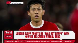 Jurgen Klopp Revisits Comments on Wataru Endo's Adaptation at Liverpool He's Already There