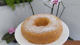 BOLO DE MANDIOCA COM COCO | Receita de bolo de macaxeira/aipim