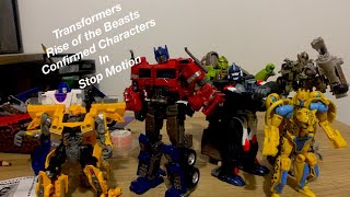 Transformers Rise of the Beasts Confirmed Characters in Stop Motion!