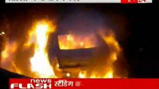 The Burning Car In Delhi