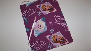 FROZEN Disney Princess Elsa Anna DIY How To Make Book Journal for School Backpack