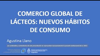 Comercio global de lácteos: nuevos hábitos de consumo