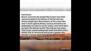 Julius Caesar by William Shakespeare summary