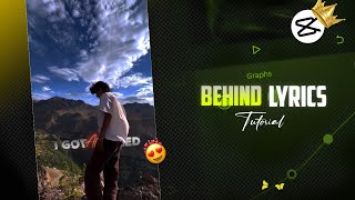 Behind Lyrics Video Editing In Capcut | Behind The Text Trending Reels Editing🔥