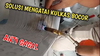 ANTI GAGAL❗CARA MENGATASI KULKAS BOCOR KETUSUK PISAU