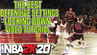 NBA2k20 MyTeam The Best Defensive Settings Locking Down Online Opponent Video Tutorial