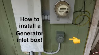 How to install a 50 amp generator inlet box on your home!  Run your WHOLE house or most of it!!