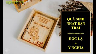 Quà sinh nhật bạn trai|Thiệp sinh nhật đẹp bằng gỗ| Mẫu 02| Tặng free thiệp gỗ, like&comment để nhận