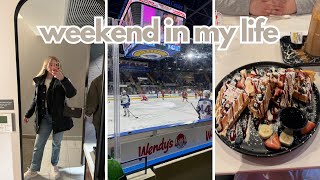 come on a trip with me! basketball hall of fame, hockey game, springfield | vlog | clark university