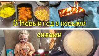 Вкусный БЫСТРЫЙ простой УЖИН🍗Откуда НОВАЯ КОШКА?😻Отлично отдохнули и встретили НОВЫЙ ГОД 2023🎄