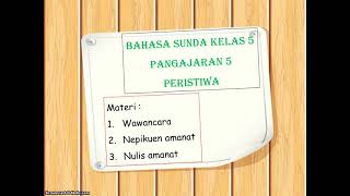 Bahasa Sunda Bab 5