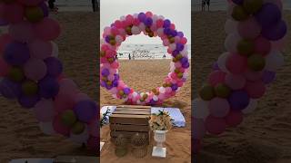 decoration for a birthday shoot at a beach in Goa / contact 8830001084 #surprise #surpriseplanners