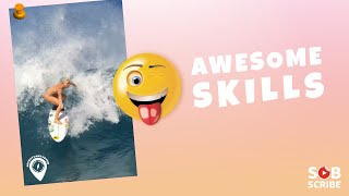 😍 Awesome Skills | Surfing | Surfer | How To Surf 🔥 ADVENTURES FEVER #shorts