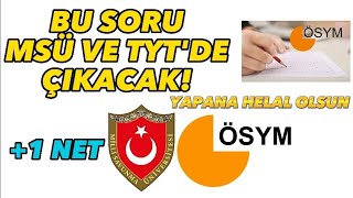 Bu Soru MSÜ VE TYT'DE Çıkacak! Yapana Helal Olsun #msu #tyt #yks