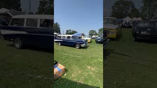 Army Jeep Pulls Overheated Chevy Belair