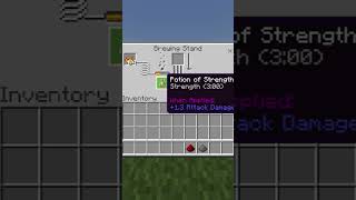 How To Brew Strength (8:00) Splash Potions In Minecraft #Shorts