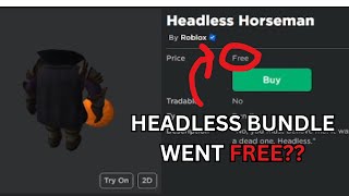 Roblox News | Headless Bundle Went FREE??