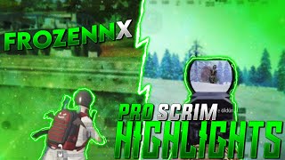 FrozeNNX PRO SCRIM HIGHLIGHTS #23 (PUBG MOBILE)