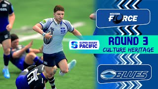 Western Force vs Blues I Super Rugby 2024 I Heritage Round 3 - Rugby Challenge 4