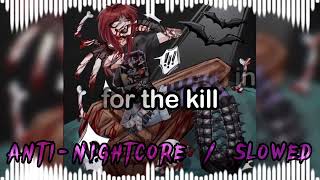 Anti-Nightcore / Slowed - 6arelyhuman - Ur Vampire (Lyrics video)