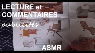 ASMR français - Lecture et commentaires publicités