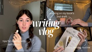 A cozy writing vlog ep.2 | starting my book's 2nd draft & dealing with self-doubt✒️💭