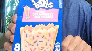 New! Frosted Strawberry Milkshake Pop-Tarts  #shortsfeed #shortsfunny #food #subscribe #foodblogger