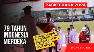 PASKIBRAKA 2024 KOTA SAWAHLUNTO PENGIBARAN SANGSAKA MERAH PUTIH HUTRI KE 79