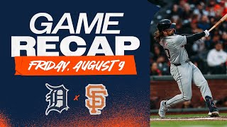 Tigers vs. Giants Highlights | 8/9/24