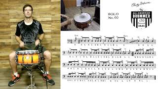 Solo Nº 60 - Charley Wilcoxon - The All-American Drummer - 150 Rudimental Solos