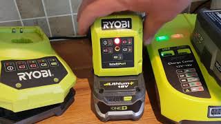 Ryobi One+  battery chargers reviewed.  Genuine and ebay clone