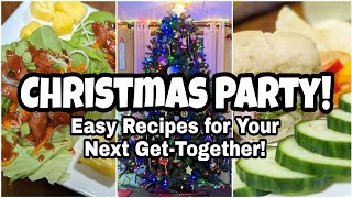 CHRISTMAS PARTY RECIPES! | Quick & Easy Recipes | WHAT'S FOR DINNER? | Christmas on a Budget