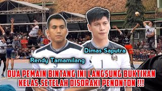 Memanas‼️Spike keras RENDY dan DIMAS mampu membuat pertahanan lawan Ketar ketir😱Penonton auto heboh!