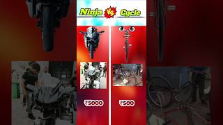 Ninja h2r Vs Cycle❓ कोन जीतेगा 🤔 | Ninja Vs Cycle Thug of war | #shorts #ninjah2r #cycle