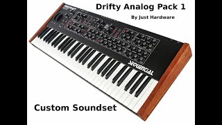 Drifty Analog Pack 1 for DSI Sequential Prophet Rev2. Sound Demo of 31 Custom Programs. No Talking.