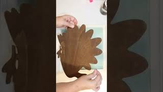 Easy Thanksgiving Turkey Sign Dollar Tree DIY