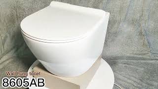 Wall hung toilet 8605AB white color