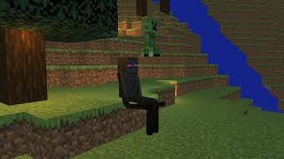 Enderman say hi but Creeper say boom - Minecraft Animation