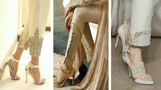 Designer Indian & Pakistani Salwar | Embroidered Trousers | Styles Salwar Trousers