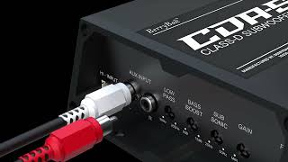 CDA-S | TI TPA3255 Mono 300W Class D Car Audio Subwoofer Amplifier with DSP Bass Control | BerryBak